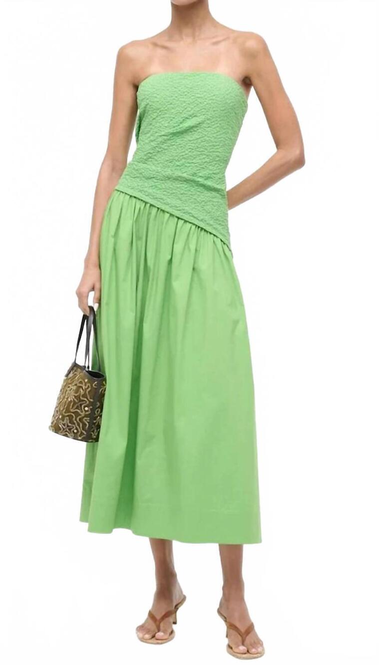 NEW STAUD nia dress in sprout